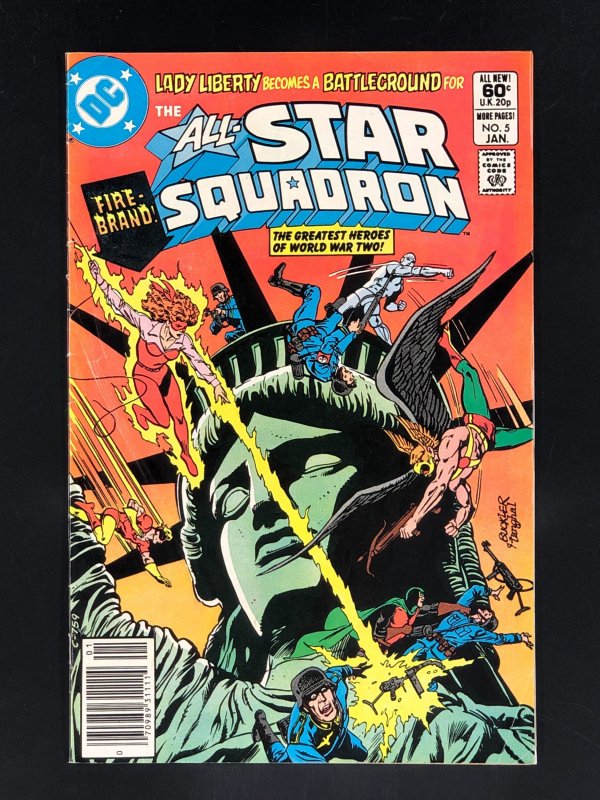 All-Star Squadron #5 (1982) 1st App of Danette Reilly as the 2nd Firebrand