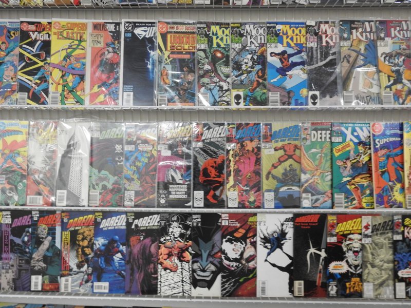 Huge Lot 170+ Comics W/ Spiderman, Daredevil, Moon Knight+ Avg VF- Condition!
