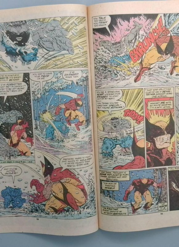 Incredible Hulk #340 VF/NM ICONIC COVER Wolverine Marvel 1988