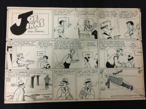 Joe Jinks Sunday Newspaper Original Comic Strip Art Herny Formhals 1/19/47