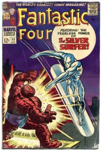 FANTASTIC FOUR #55, GD, Thing vs Silver Surfer, Jack Kirby, 1961, more in store