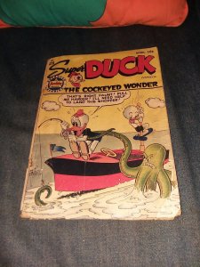 Super Duck Comics 25 Archie Mlj 1949 Funny Animal Golden Age Humor octopus cover