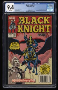 Black Knight #1 CGC NM 9.4 White Pages