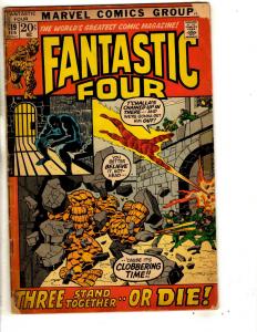 Fantastic Four # 119 VG Marvel Comic Book Dr. Doom Thing Human Torch RH4