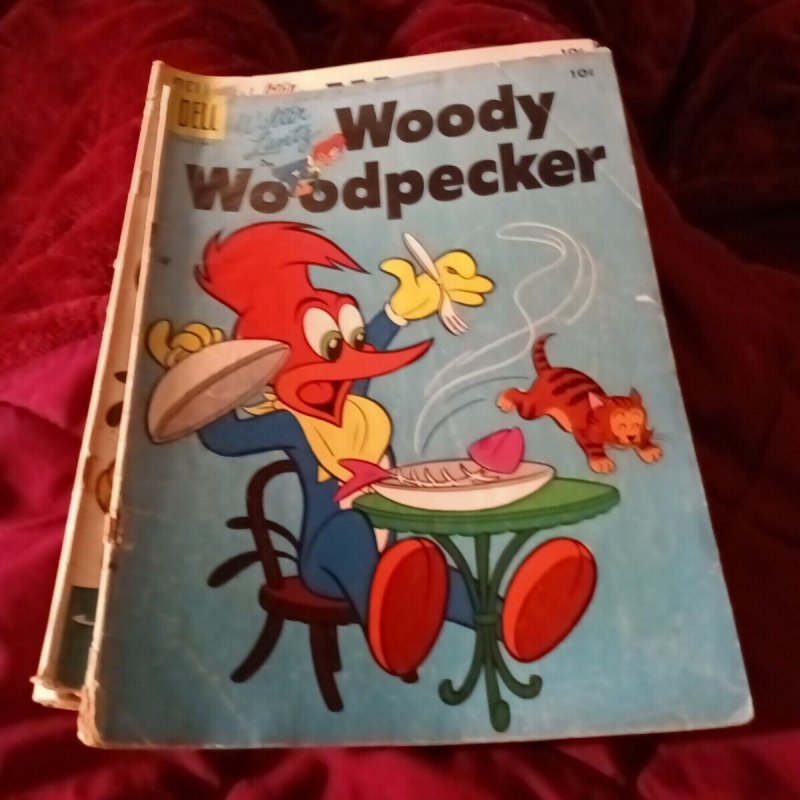 Woody Woodpecker New Funnies 10 Issue Silver Age Comics Lot Run Set Dell...