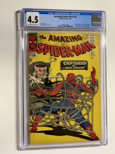 Amazing Spider-man 25 cgc 4.5 ow/w pages marvel 1965