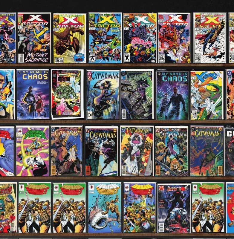 Huge Lot 150+ Comics with X-Force, X-Factor, Bloodshot, Rai, Armorines & More!