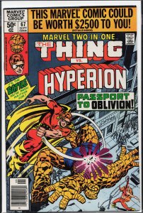 Marvel Two-in-One #67 (1980) Hyperion