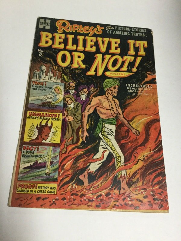 Ripley’s Believe It Or Not 1 Gd/Vg Good/Very Good Harvey Comics Silver Age