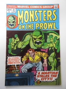 Monsters on the Prowl #21 (1973) VG Condition moisture stain