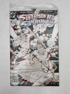 Superman Red Superman Blue #1 Newstand! Polybagged with 3D glasses