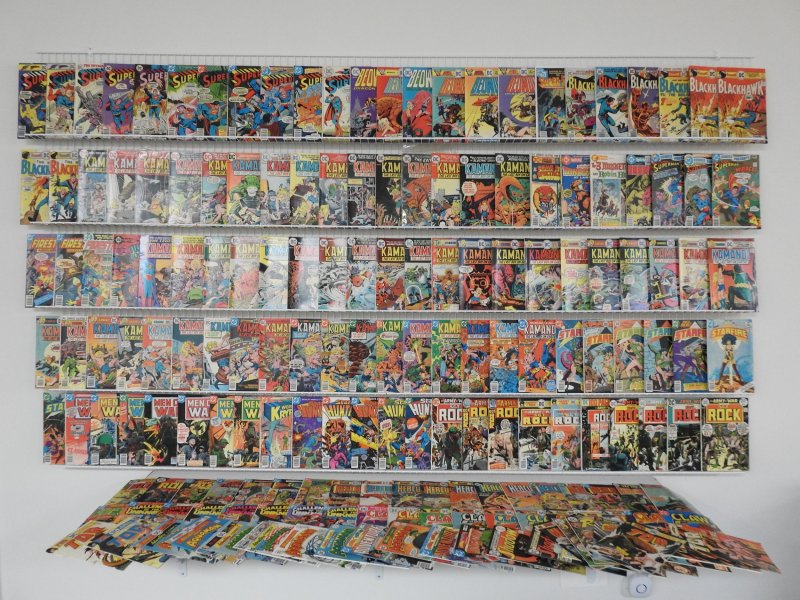 Huge Lot 180 Bronze Comics W/ Kamandi, Our Army at War, Superman +More Avg FN/VF