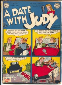 A Date With Judy #12 1949-teen humor-GGA-hot rod cover-G