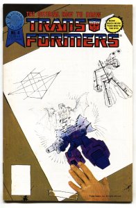 Official How To Draw Transformers #4  1987 - Blackthorne  -VF- - Comic Book