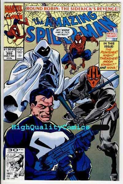 SPIDER-MAN #355, NM+, Punisher, Moon Knight, Amazing, 1963, more SM in store
