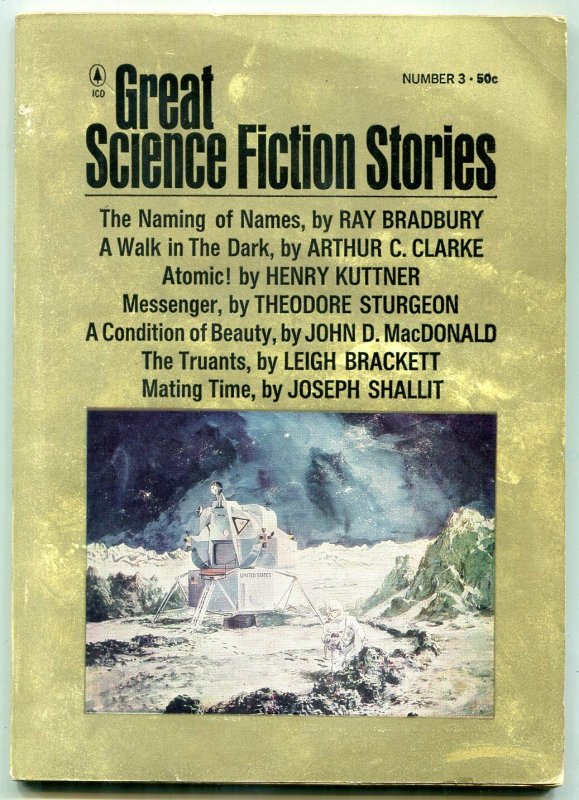 Great Science Fiction Stories Pulp #3 1966- Bradbury- Arthur C Clarke G/VG