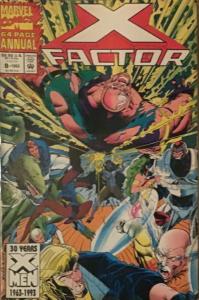 4 MARVEL ANNUALS:X-MEN FIRSTS;X FACTOR #8;MARVEL SUPER HEROES;X-FORCE/CABLE