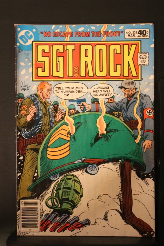 Sgt. Rock #338 (1980) Mid-Grade VG/FN Easy Co. Joe Kubert cover wow!