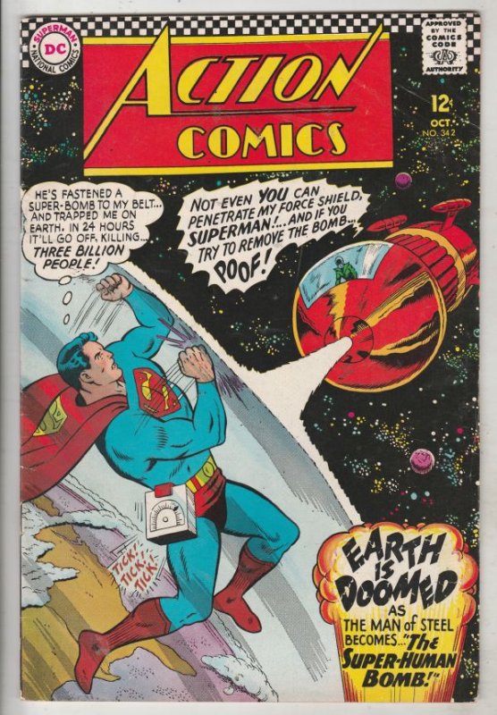 Action Comics #342 (Oct-66) VF/NM High-Grade Superman, Supergirl