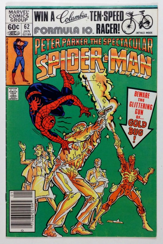 The Spectacular Spider-Man #62 (1982) NEWSSTAND