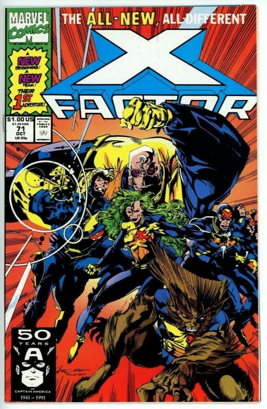 X-Factor #71 (1986) - 8.5 VF+ *Debut New Team*