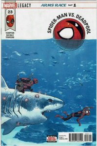 Spider-Man/Deadpool #23 (2018)  1st Bruce the Shark 1st Deadpool, Inc. NM