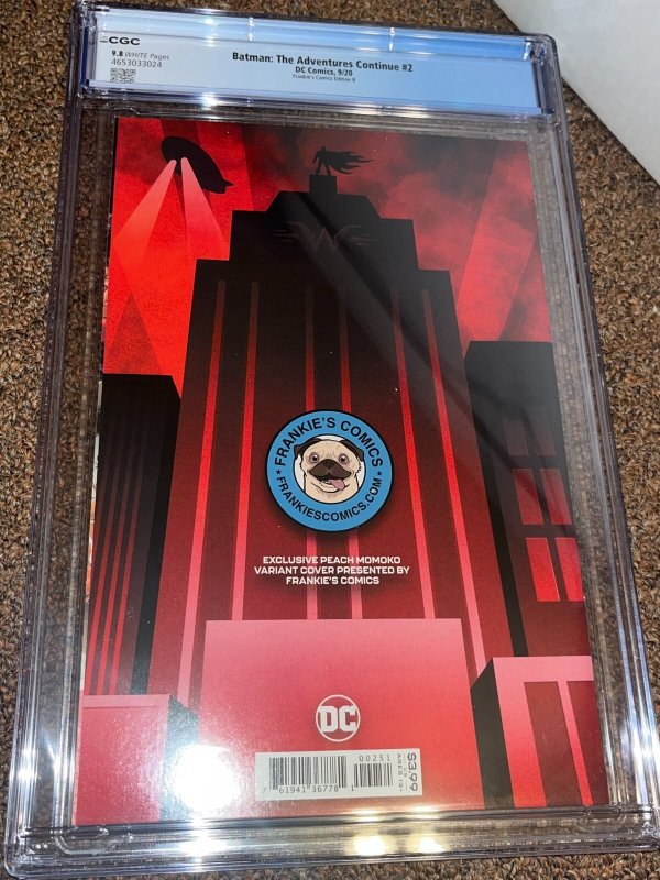 Batman the Adventures Continue 2 Peach Momoko Frankie's Minimal Variant CGC  9.8