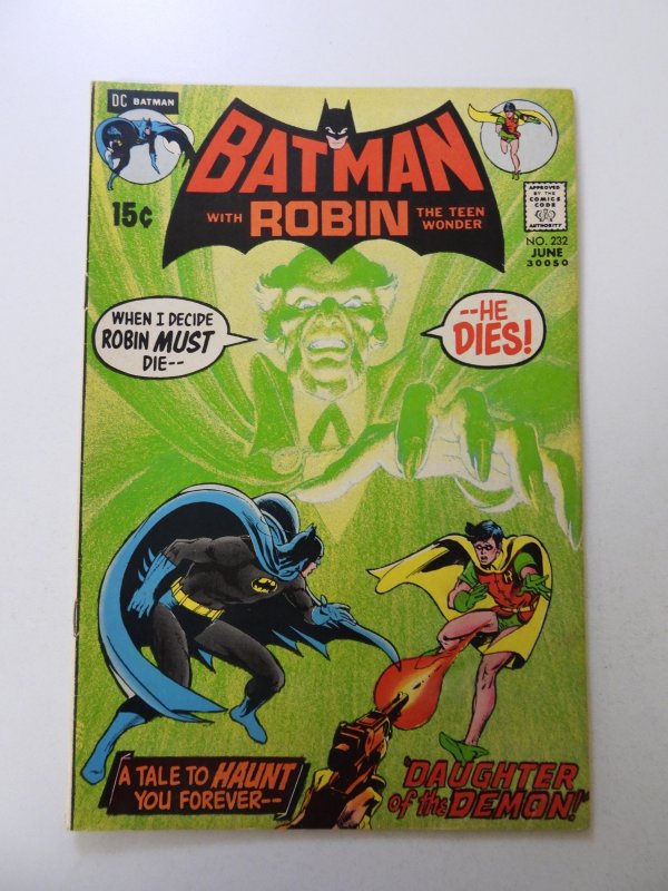 Batman #232 (1971) 1st appearance of Ra's al Ghul GD/VG condition see desc