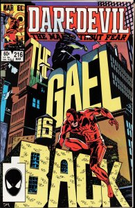 Daredevil #216 (1985) Daredevil