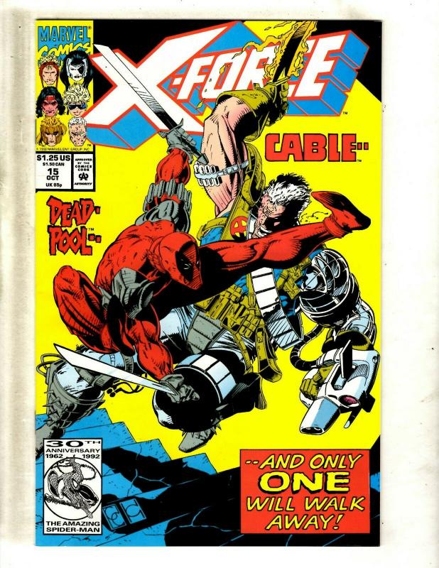 X-Force # 15 NM Marvel Comic Book Deadpool Cable Domino X-Men Wolverine JF23