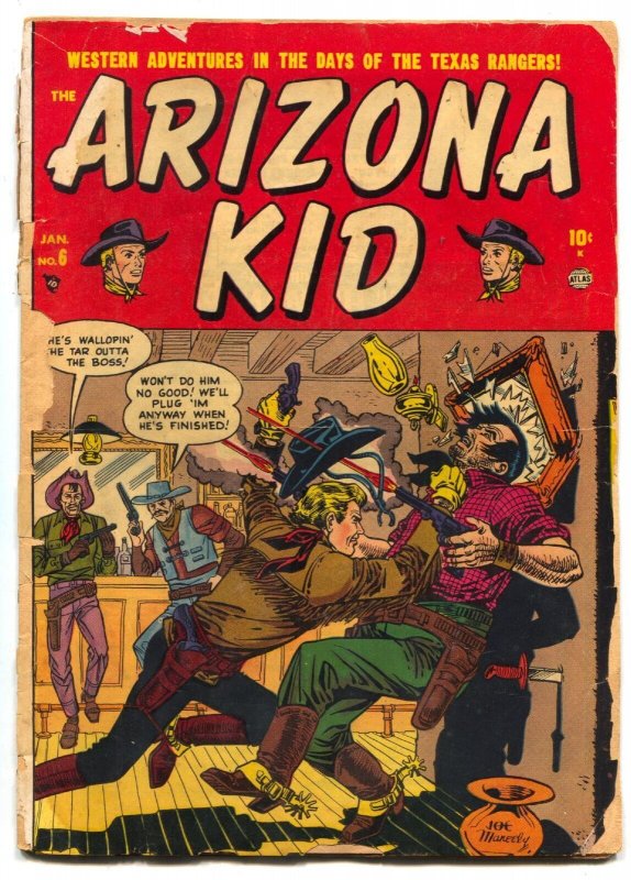 Arizona Kid #6 1952- Atlas Western- Final issue- Maneely- Tuska fair