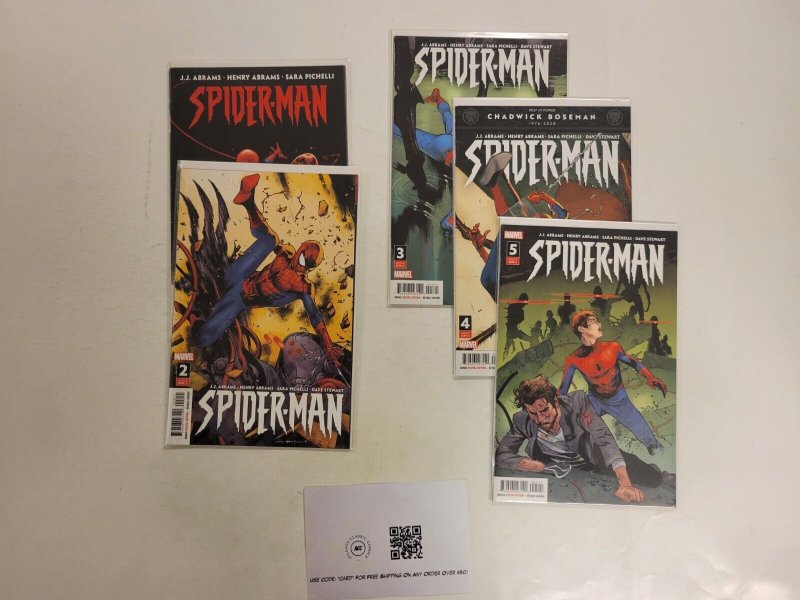 5 Spider-Man Marvel Comic Books #1 2 3 4 5 JJ Abrams 40 TJ43