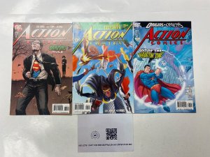 3 Action Comics DC comic books #870 871 874 113 KM16