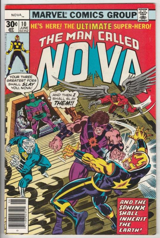 Nova, the Man Called #10 (Jun-77) NM- High-Grade Nova