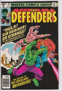 DEFENDERS #78 NEWSSTAND (Dec 1979) FN 6.0 white, see description.