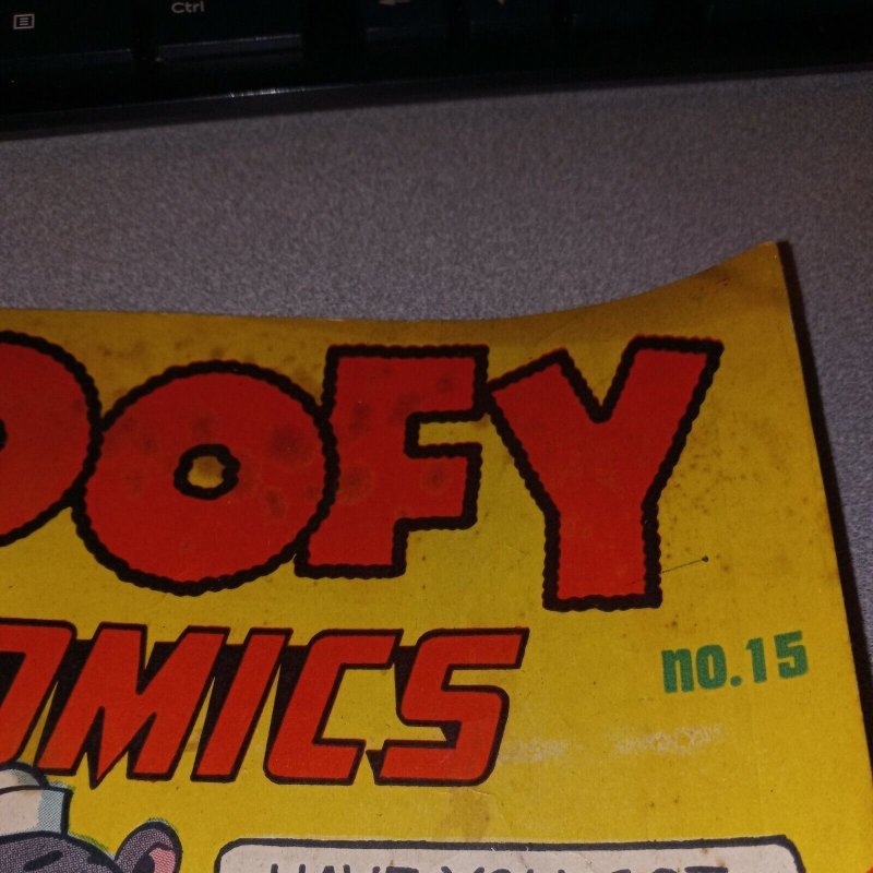 Goofy Comics #15 nedor press 1945 golden age precode kids cartoon funny animal