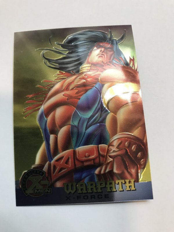 WARPATH #24 card : 1995 Fleer Ultra X-men Chromium; NM/M, base, Kubert art