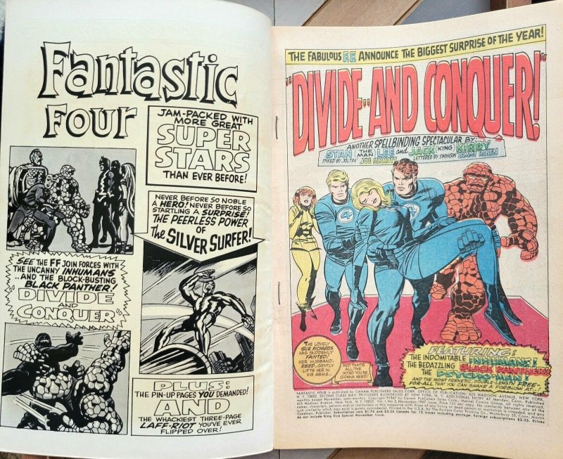 Fantastic Four Annual #5 FN- (Marvel 1967) 1st App PSYCHO-MAN 1st Solo SURFER!