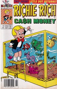 Richie Rich: Cash Money #2 Newsstand Cover (1992) Harvey Comics
