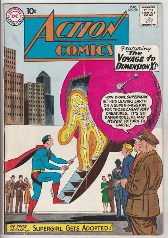 Action Comics #271 (Dec-60) FN- Mid-Grade Superman, Supergirl