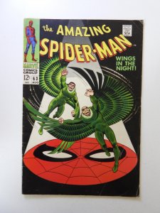 The Amazing Spider-Man #63 VG- condition bottom staple detached from cover