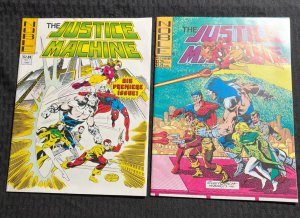 1981 JUSTICE MACHINE Magazine #1 2 & 5 (Grade 5.0/6.0) John Byrne Cover