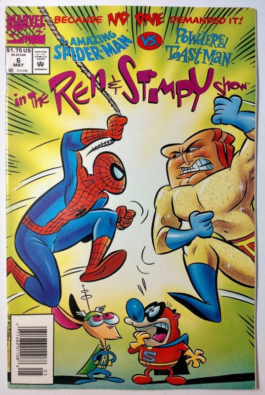 The Ren & Stimpy Show #6 (9.0-NS, 1993) Battle between Powdered Toast Man & S...