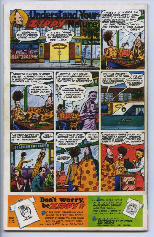 ZIPPY STORIES (Rip Off) #1 - 3.0, OW-W- 1st print - Digest-size comix