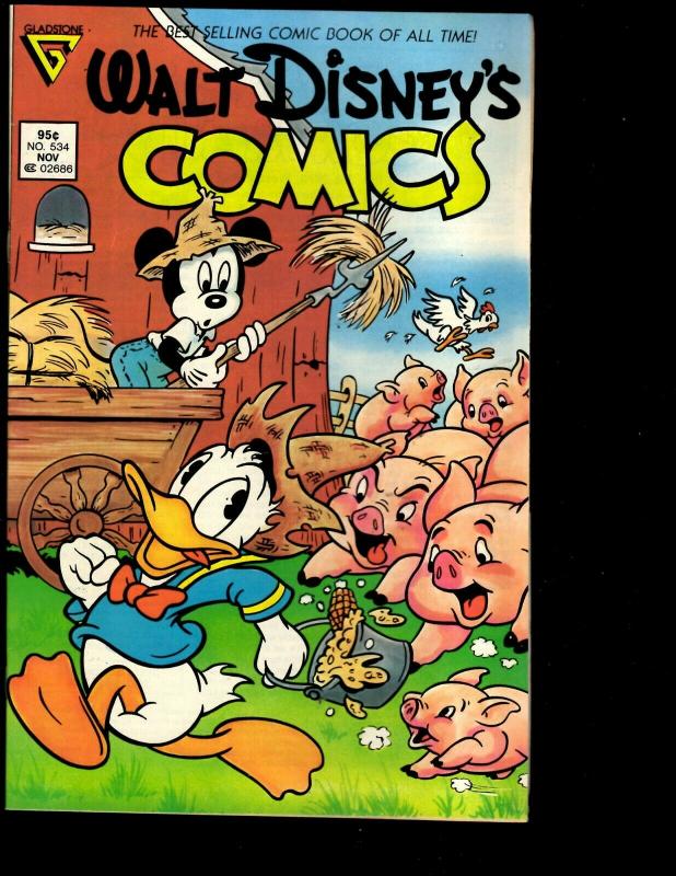 Lot of 12 Comics Disney's # 523 527 528 533 534 535 536 537 538 539 540 541  WS8 