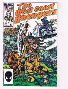 The West Coast Avengers #3 VF Marvel Comics Comic Book Dec 1985 DE45