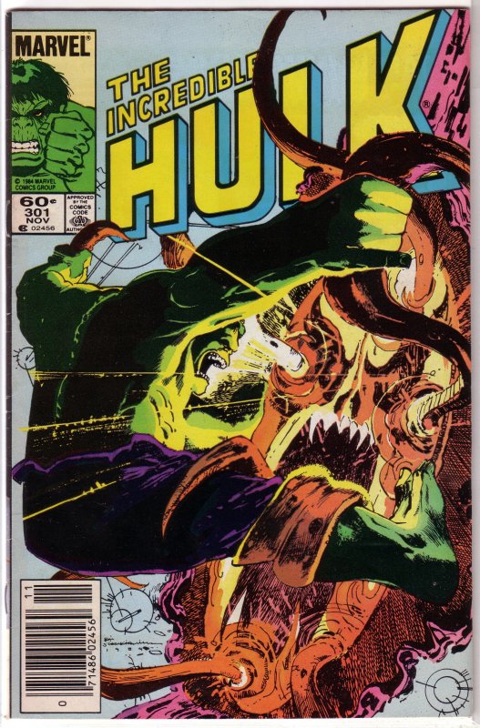 Incredible Hulk   vol. 1   #301 VG Mantlo/Sal Buscema, Sienkiewicz, Dr Strange
