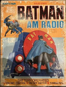 Vintage 1978 BATMAN  Vanity Fair AM Radio w/box and insert!