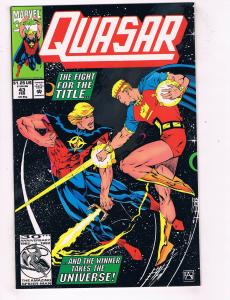 Quasar (1989) #43 Marvel Comic Book Blue Marvel White Room HH4 AD38