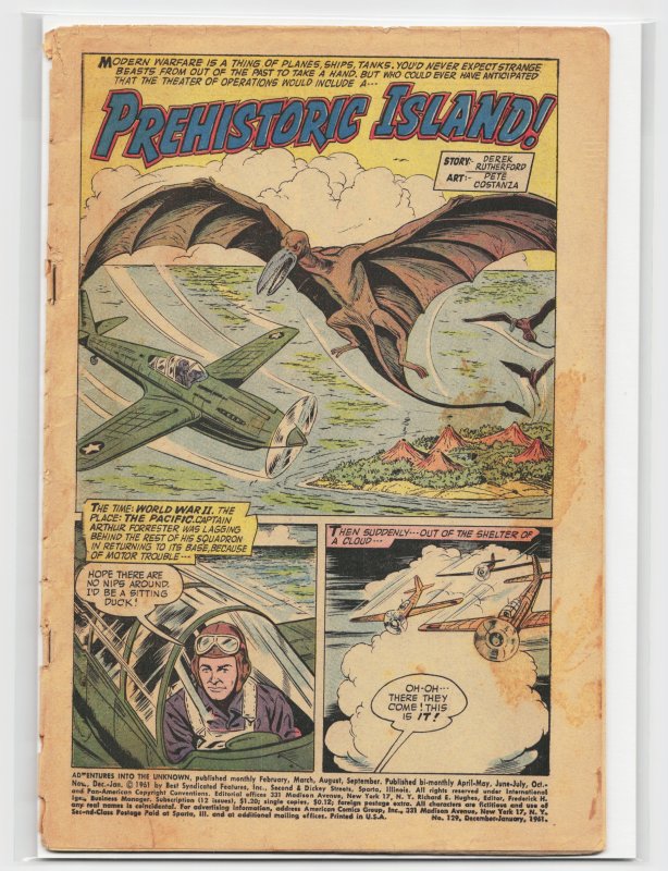 Adventures Into the Unknown #129 (1961)
